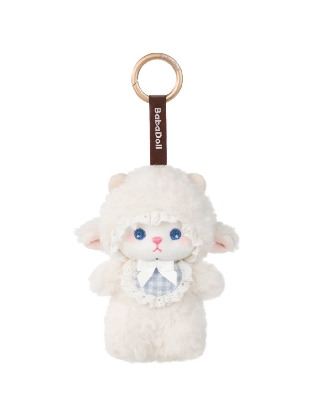 Cute Plush Lamb Keychain & Bag Charm 4 inches Tall New w/ Original Gift Box